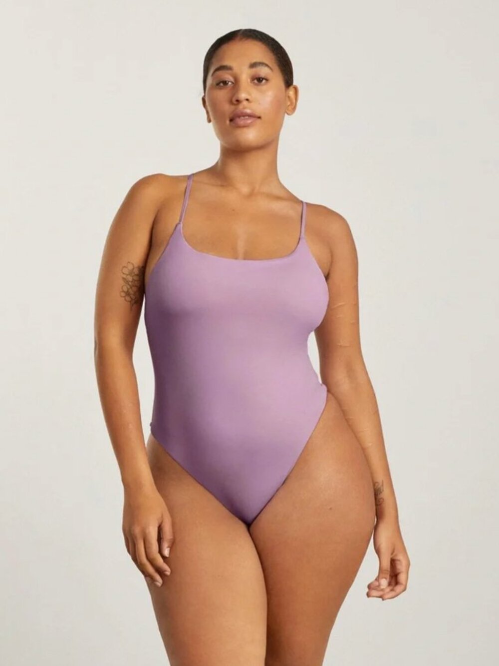 Everlane ReNew String One-Piece Swimsuit, Mauve, Size L, NWT